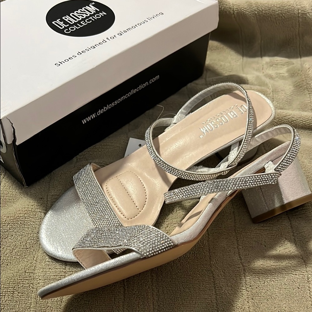 Silver Women's Sandals - Picture 6 of 7